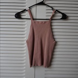 Soft Pink Crop Top - Brandy Melville